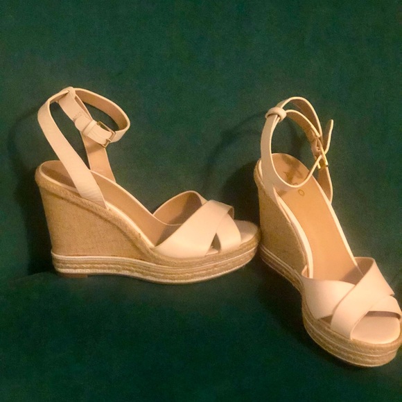 Aldo white ankle strap Espadrilles - Picture 1 of 2